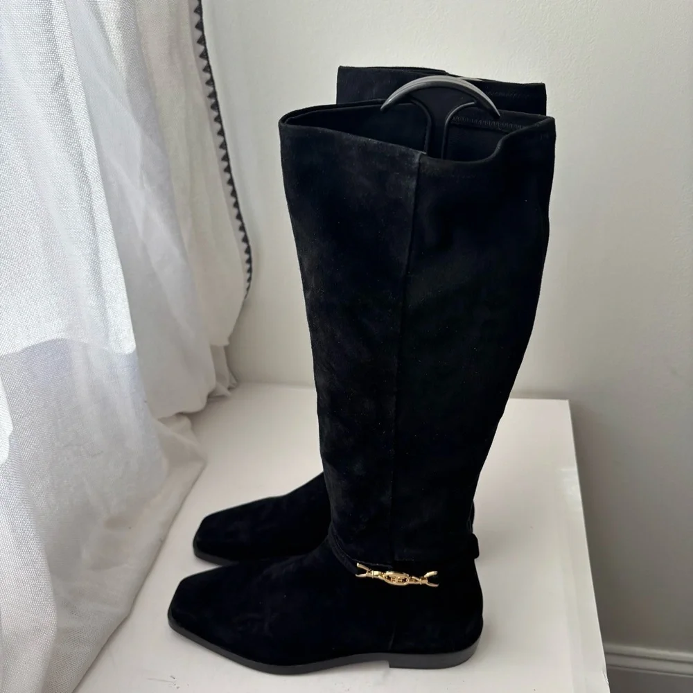 Sam‎ Edelman CLIVE EMBELLISHED RIDING BOOT Sz 7.5M
